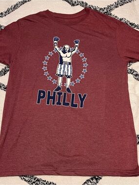 The Duck Company Philly Ben Franklin Graphic Tee - Short Sleeve M - Maroon